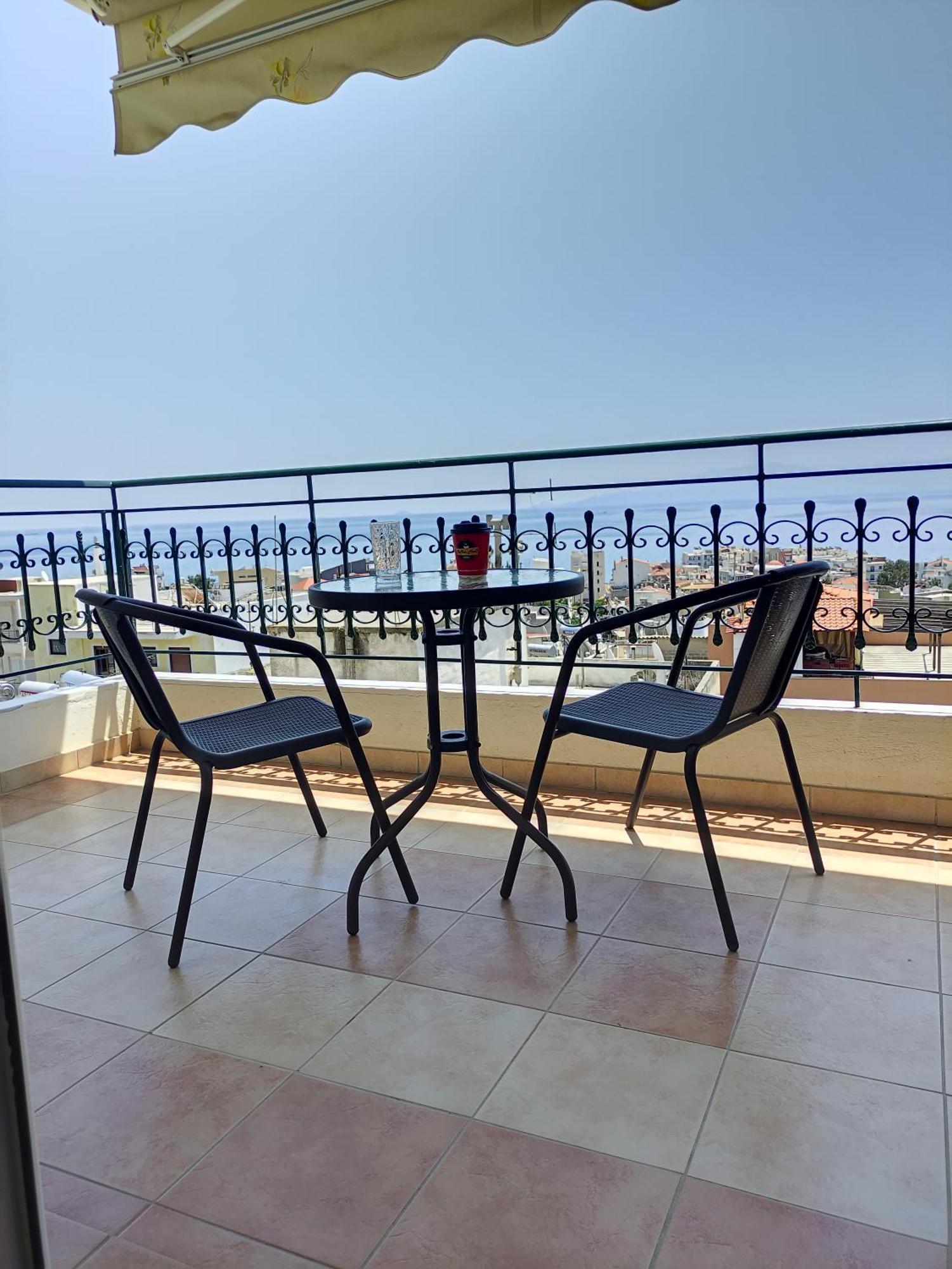 Ferienwohnung Evris House Panoramic Sea View Kavala Exterior foto